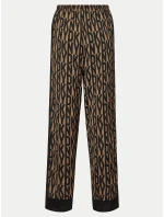 Dámske pyžamo YI90017 202 hnedé s potlačou - DKNY Dámske pyžamo YI90017 202 hnedé s potlačou - DKNY