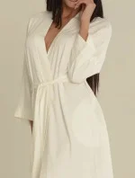 Dámsky župan VISA 549 Ecru - DE LAFENSE