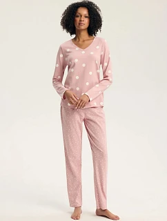 Dámské pyžamo Henderson 45425 Gitte, dlouhé rukávy, velikosti S–2XL