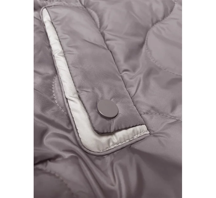 Dámska krátka vesta cappuccino s odnímateľnou kapucňou BH Forever (BH-2414BIG) Dámska krátka vesta cappuccino s odnímateľnou kapucňou BH Forever (BH-2414BIG)