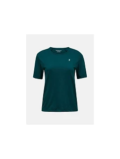 Dámske tričko PEAK PERFORMANCE W Wool-Blend Shortsleeve, zelené
