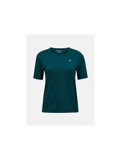 Dámske tričko PEAK PERFORMANCE W Wool-Blend Shortsleeve, zelené