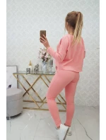 Sada s oversize blúzkou morel Sada s oversize blúzkou morel