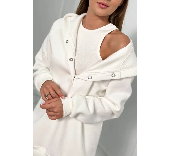 Sada mikiny, topu a legín 3 v 1 ecru Sada mikiny, topu a legín 3 v 1 ecru