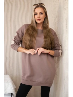 Izolovaná mikina s nápisom California mocca