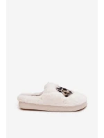 Kožešinové pantofle se srdci bílé Amandra Kožešinové pantofle se srdci bílé Amandra