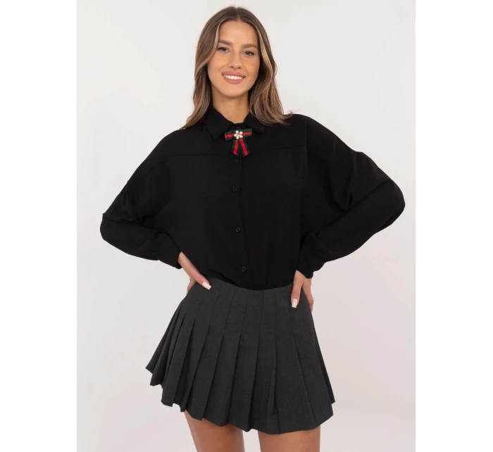 Koszula MI KS model 21798086 czarny - FPrice Koszula MI KS model 21798086 czarny - FPrice