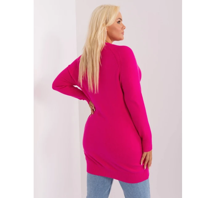 Sweter PM SW model 18917693 fuksjowy - FPrice Sweter PM SW model 18917693 fuksjowy - FPrice