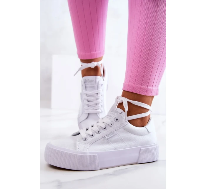 Tenisky na platforme Lee Cooper LCW-22-31-0884L White