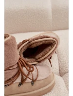 Dámské sněhové boty s kožíškem Béžová model 21803133 - D.Franklin