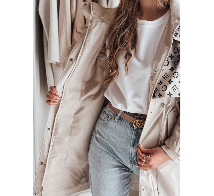 Dámská přechodná bunda parka béžová Dstreet model 21986946 - FashionStreet Dámská přechodná bunda parka béžová Dstreet model 21986946 - FashionStreet