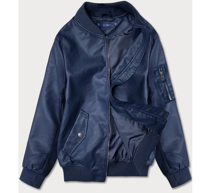 Tmavě modrá bunda typu model 5844480 - L. Style Tmavě modrá bunda typu model 5844480 - L. Style