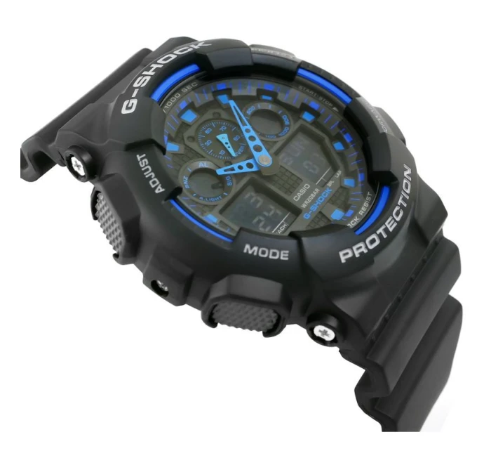 CASIO G-SHOCK Pánske hodinky GA-100-1A2ER + BOX CASIO G-SHOCK Pánske hodinky GA-100-1A2ER + BOX