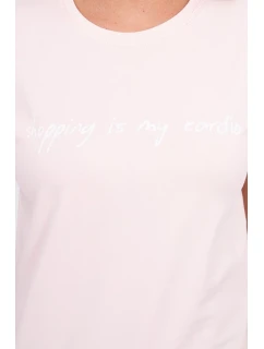 model 18743150 je moje kardio blůza pudrově růžová - K-Fashion