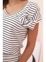 Dámsky bavlnený top na ramienka s výstrihom do V biely Dámsky bavlnený top na ramienka s výstrihom do V biely