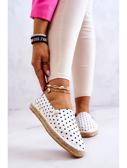 Dámské espadrilky s puntíky Big Star model 21577540 Bílá - Big Star Shoes
