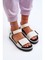 Damskie Sandały Na Platformie Big Star NN274777 Białe