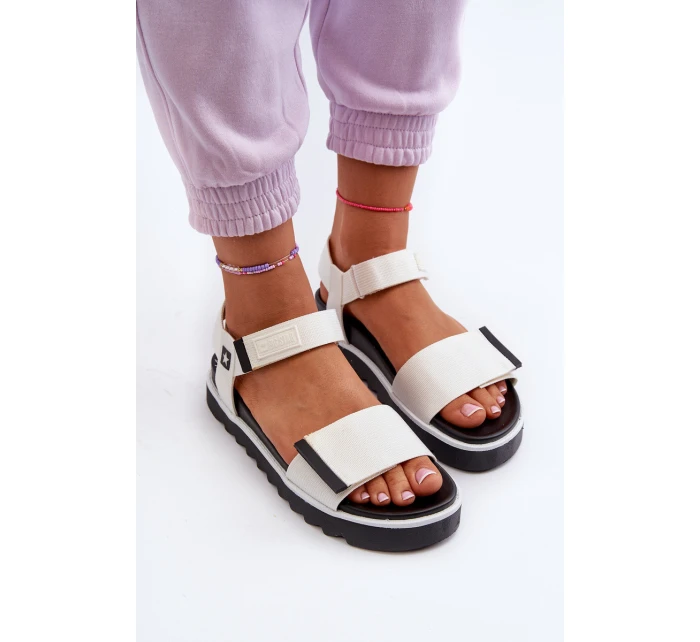 Damskie Sandały Na Platformie Big Star NN274777 Białe
