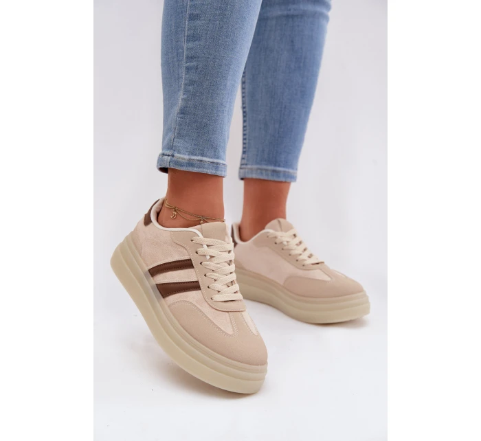 Dámské tenisky na platformě Béžové Galleria