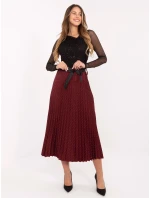 Spódnica MI SD model 21480434 bordowy - FPrice