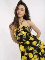 Šaty MI SK 23708.60 čierno-žlté