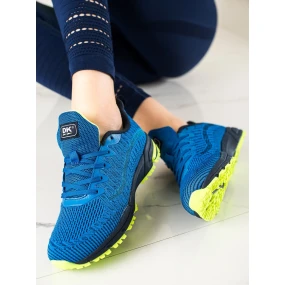 Krásne modré tenisky dámske bez podpätku