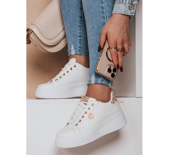 Dámske tenisky na platforme RIFII beige FashionStreet ZY0688 Dámske tenisky na platforme RIFII beige FashionStreet ZY0688