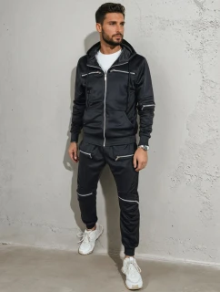 Pánska čierna tepláková súprava Dstreet AX0812
