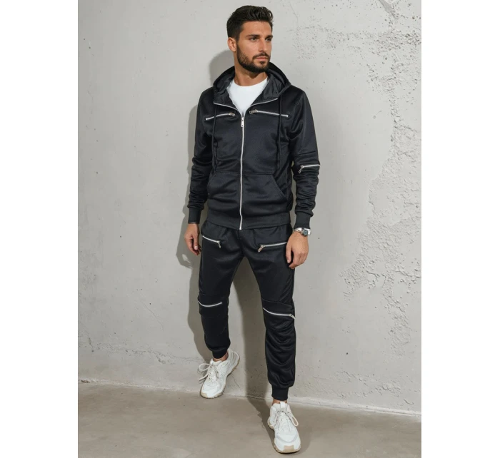 Pánska čierna tepláková súprava Dstreet AX0812