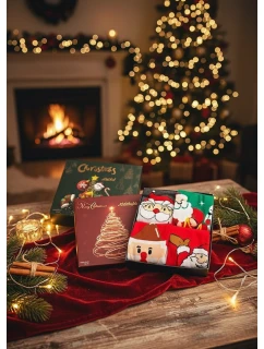 WiK ponožky M898 Veselé Vianoce Box A'4 35-46