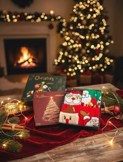 WiK ponožky M898 Veselé Vianoce Box A'4 35-46