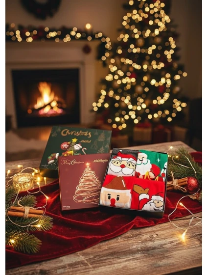 WiK ponožky M898 Veselé Vianoce Box A'4 35-46