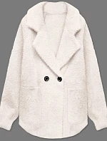 Krátky prehoz z alpaky vo farbe ecru (CJ65)