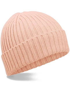 B Dětská pletená čepice z bio bavlny 53. peach model 22442539 - Beechfield