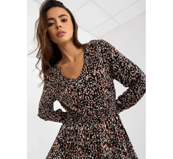 Šaty D73771M30365A čierno-béžové Šaty D73771M30365A čierno-béžové