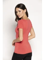 Blúzka Carla s krátkym rukávom Papaya - Babell Blúzka Carla s krátkym rukávom Papaya - Babell