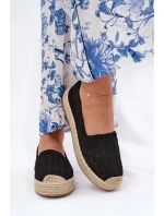 Dámske espadrilky na platforme Vinceza - čierne Dámske espadrilky na platforme Vinceza - čierne