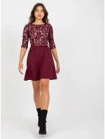 Dámské šaty LK SK model 21884456 fialové - Lakerta