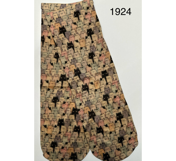Dámske ponožky s potlačou 1924