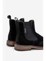 Semišové Pánské Kotníkové Boty Big Star model 21671586 Černé - Big Star Shoes Semišové Pánské Kotníkové Boty Big Star model 21671586 Černé - Big Star Shoes