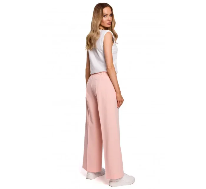 Nohavice s rozšírenými nohavicami M570 - púdrové Nohavice s rozšírenými nohavicami M570 - púdrové