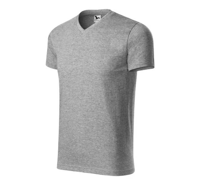 Heavy V-neck tričko unisex tmavě šedý melír Heavy V-neck tričko unisex tmavě šedý melír