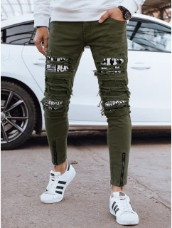 Pánské zelené džínové kalhoty model 21976800 - Dstreet