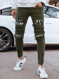 Pánské zelené džínové kalhoty Dstreet model 21976800 - FashionStreet