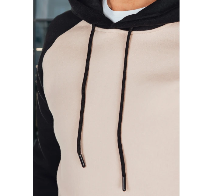 Pánská základní mikina s kapucí béžová Dstreet model 21985966 - FashionStreet Pánská základní mikina s kapucí béžová Dstreet model 21985966 - FashionStreet