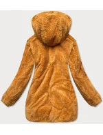 Dámska obojstranná bunda v horčicovej farbe (h1038-37)