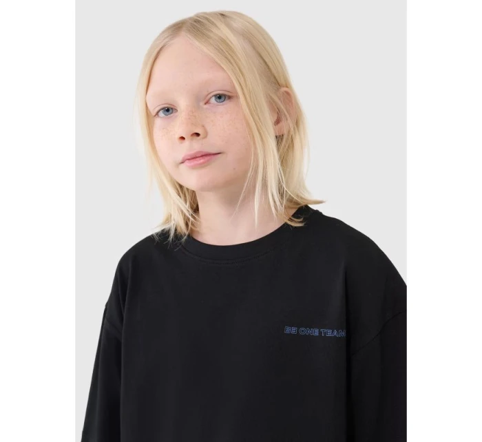 Chlapčenské tričko oversize s 4F 4FJWSS25TTSHM2184-20S