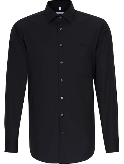 Seidensticker Shirt Regular LSL Košeľa s dlhým rukávom 78.3000 čierna Seidensticker Shirt Regular LSL Košeľa s dlhým rukávom 78.3000 čierna