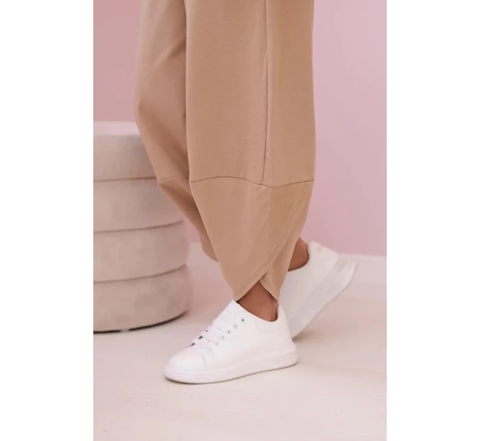 Bavlněná mikina kalhoty set Lehký velbloud Bavlněná mikina kalhoty set Lehký velbloud