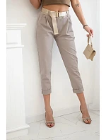 Kalhoty Puntor s páskem fango